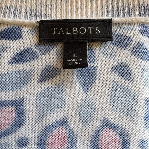 Talbots Colorful Patterned Cardigan - Picture 3 of 4